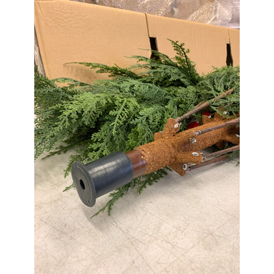 My Texas House 7.5ft Pre-Lit Cypress Artificial Christmas Tree 500 Twinkle LED Lights