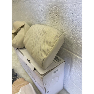 OUMANNI Seat Covers Universal Fit Breathable Suede 2 Front Seat/Headrest Beige