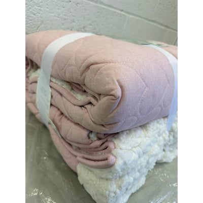 UGG Millie Plush Reversible Quilt Set, 1 Quilt & 1 Sham, Twin - Pink Shell