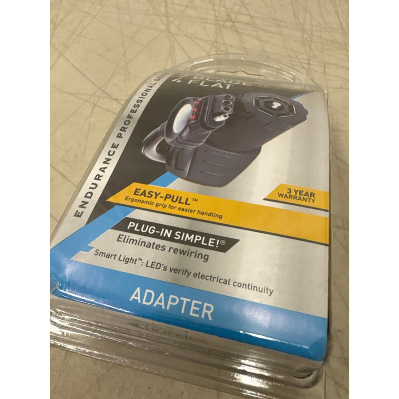 Hopkins 47348 Endurance Easy Pull LED Test 7 Blade to 4 Flat Flex Towing Adapter