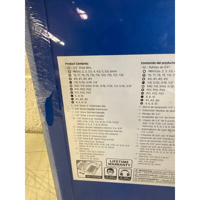 DieHard 1/4" and 3/8" Drive Tool Set, SAE & Metric, 99 Piece 72 Tooth - DHP55312