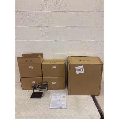 Pack-of-4 Vcozar Glass Wall Lamps, Square Base Modern Black Wall Sconce