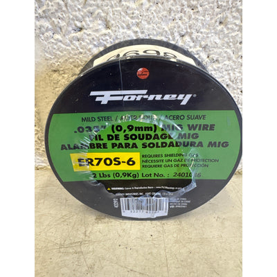 Forney Solid Mild Steel Mig Wire .035 Diameter 2 Lb Spool E70S-6  - 42292