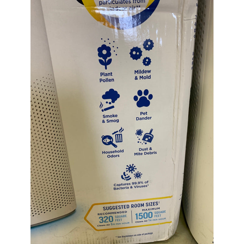 Clorox Large Room 1,500 sq ft True HEPA Air Purifier Energy Star Certified 11010