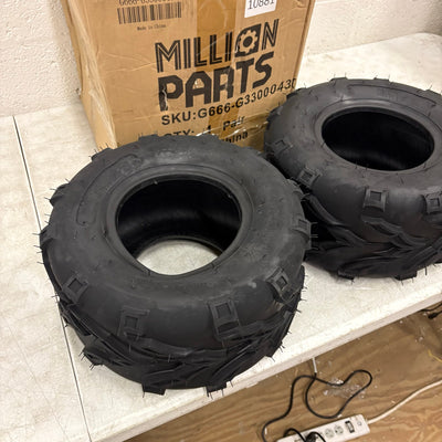 2-PACK Million Parts 16x8-7 ATV Tires Go-Kart Mini Bike Tires 4Ply Tubeless