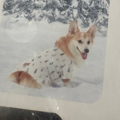 Koolaburra UGG Pet Jayla Pajama Shirt for Dog 15-16" Collar, Tree Design, Medium