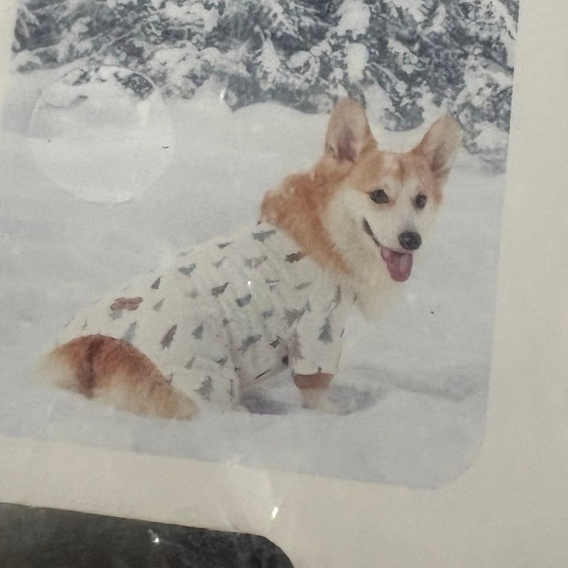 Koolaburra UGG Pet Jayla Pajama Shirt for Dog 15-16" Collar, Tree Design, Medium