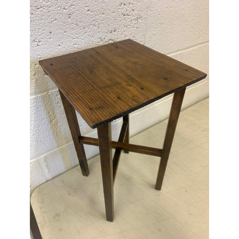 17" x 10" x 10" Small Wooden Table/ Nightstand, Light Brown, End/ Accent Table