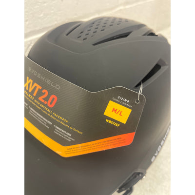 EvoShield XVT 2.0 Matte Batting Helmet with Facemask - Black, Medium/Large