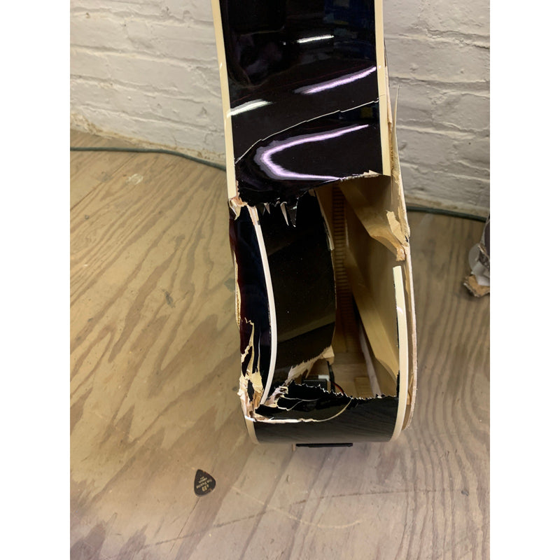 DAMAGED Washburn WA90CE Dreadnought Acoustic-Electric Guitar Vintage