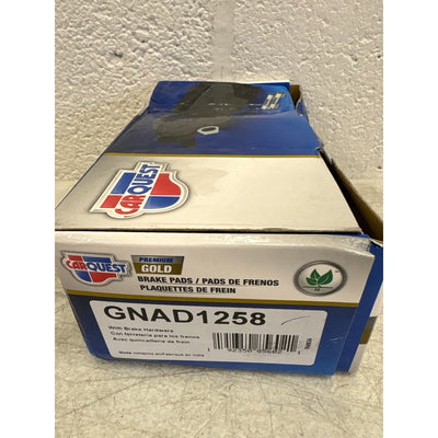 Carquest Premium Gold Brake Pads w Hardware, Ceramic, Quiet, Front - GNAD1258