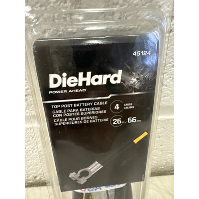 DieHard Battery Cable Top Post 26" Long 4 Gauge Positive/Negative Terminal 45124