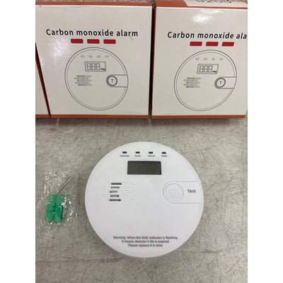 PACK-OF-4 Carbon Monoxide & CO Detectors & Alarms Digital LCD Display JA-701
