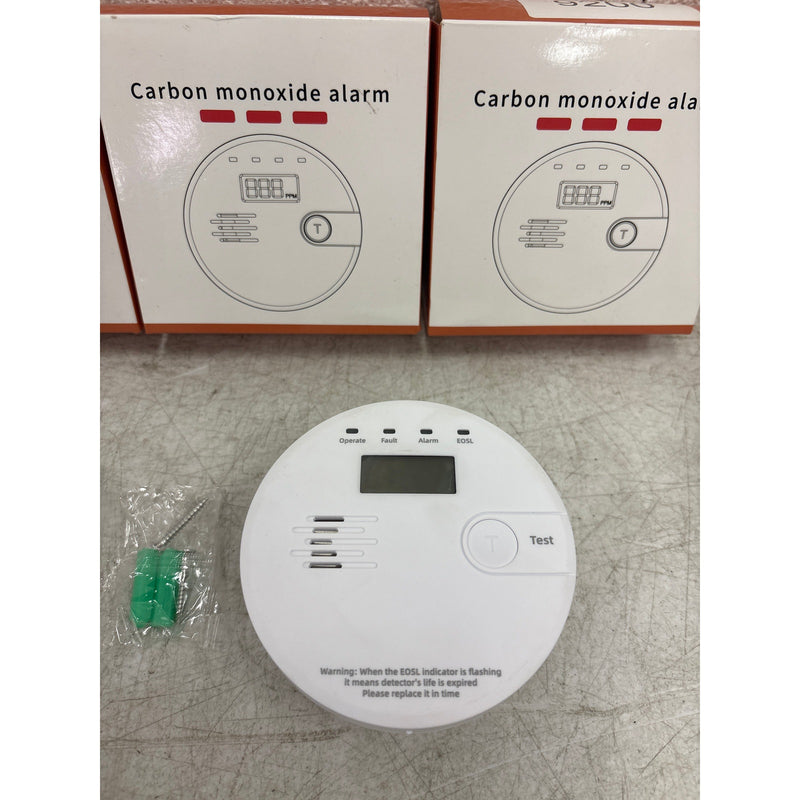 PACK-OF-4 Carbon Monoxide & CO Detectors & Alarms Digital LCD Display JA-701
