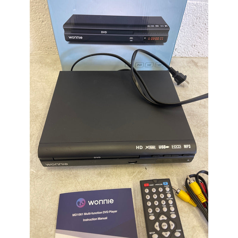 WONNIE HD DVD Player for TV, CD Players for Home w Remote Control, NO HDMI CORD