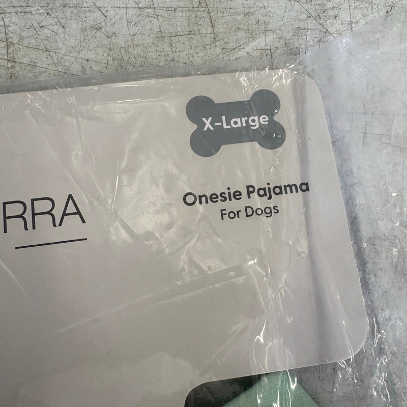 Koolaburra by UGG Pet Pajama Dog Shirt, Long Sleeve 20-21" Collar, Aqua Swirl XL