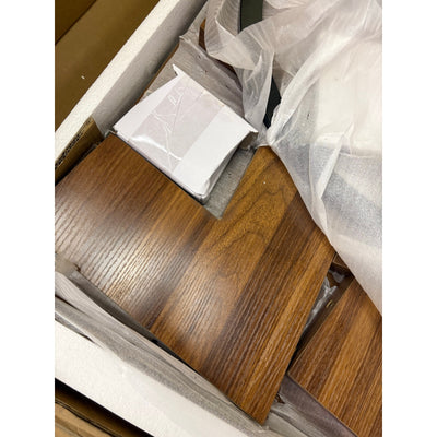 Tribesigns Round Dining Table, 47" Wooden Kitchen Table Dinner Table Brown, READ