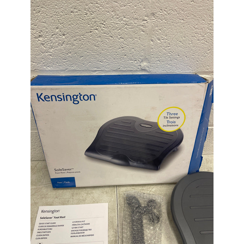 Kensington SoleSaver Adjustable Footrest, Office Desk Accessories K56152US -Gray