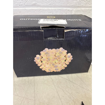 LumosGlow 85FT Solar Warm Light String Lights 160LED, 1200mAh 8 Modes IP67