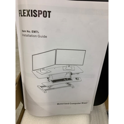 FLEXISPOT 40" Motorized Standing Desk Electric Height Adjustable EM7L Black