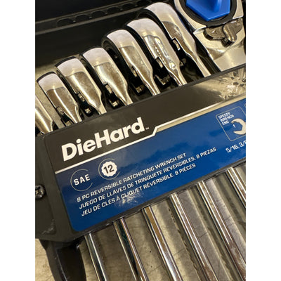 DieHard 8-Piece Reversible Ratcheting Wrench Set, SAE, 12, Hand Tools - DHP55126