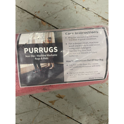 PURRUGS Rectangular Area Rug 4ft x 6ft, Washable Entryway Rug, Burgundy Red
