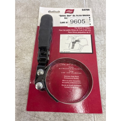 Lisle Small Filter Wrench, Swivel Grip Handle with 1" Steel Band- 53700