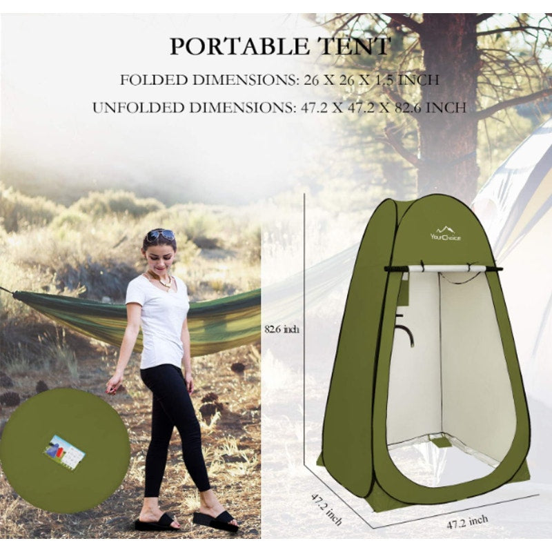 Your Choice XL Pop Up Privacy Shower Tent - Portable Changing Tent 82.6" Tall