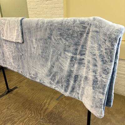 UGG Twin Comforter Set w 1 Pillow Sham, Extra Soft & Fuzzy, Reversible - Blue