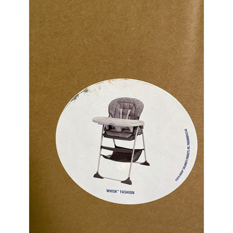 Graco Slim Snacker High Chair Ultra Slim Fast-Folding Multiple Recline Positions