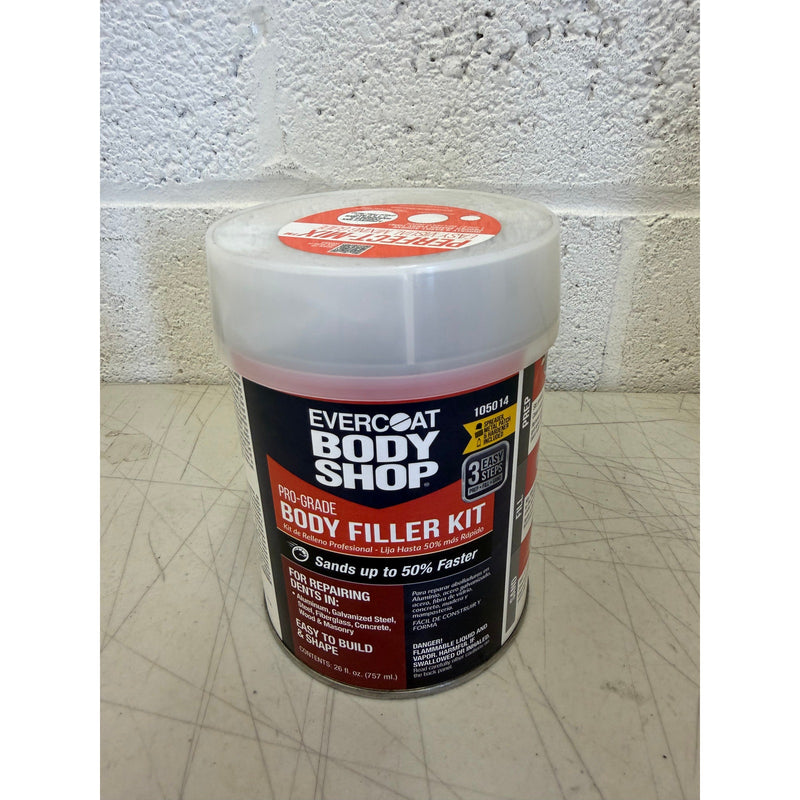 Evercoat Body Shop Pro-Grade Body Filler with Easy Mix Hardener Included, 26oz
