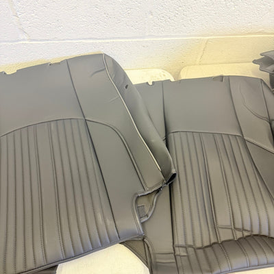 FREESOO Custom Fit Leather Tacoma Seat Covers Full Set Gen 4 2024-2025, Black