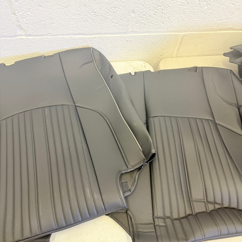 FREESOO Custom Fit Leather Tacoma Seat Covers Full Set Gen 4 2024-2025, Black