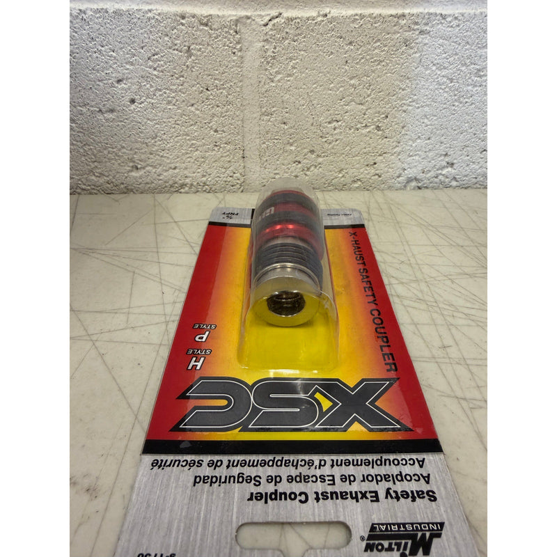 Milton 2 In 1 Safety Exhaust Coupler – 3/8" FNPT x 3/8" Body Flow, H&P Style