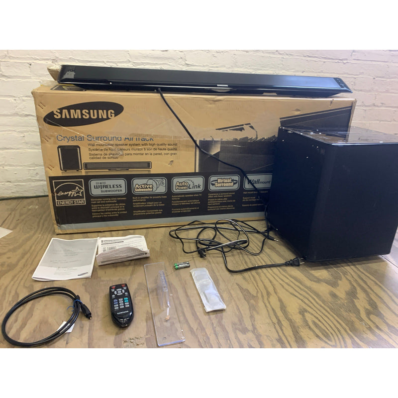 Samsung Soundbar Home Theater System (Gray) HT-WS1 w Sub, Soundbar & Remote