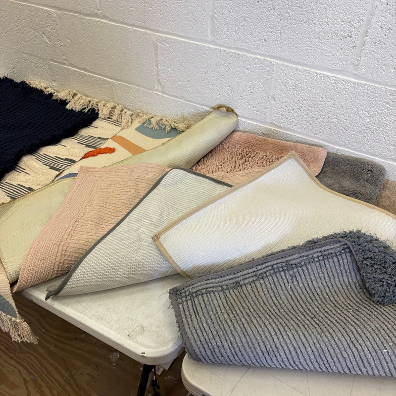 Set-of-8 Small Rugs, Extra Soft, for Bathroom, Kitchen, Door Mat, Non-Slip