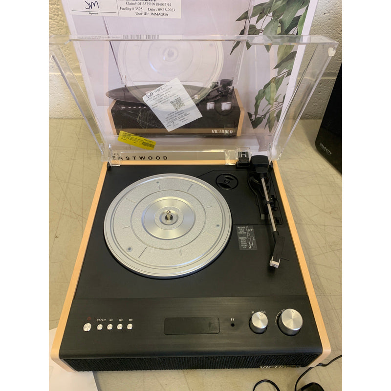 Victrola Eastwood 3-Speed Bluetooth Turntable Built-in Speakers and Dust Cover