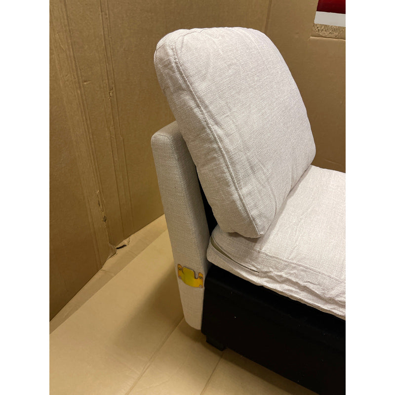30 x 29 x 23" Single Seat Chair w Storage, Sectional Piece- Beige