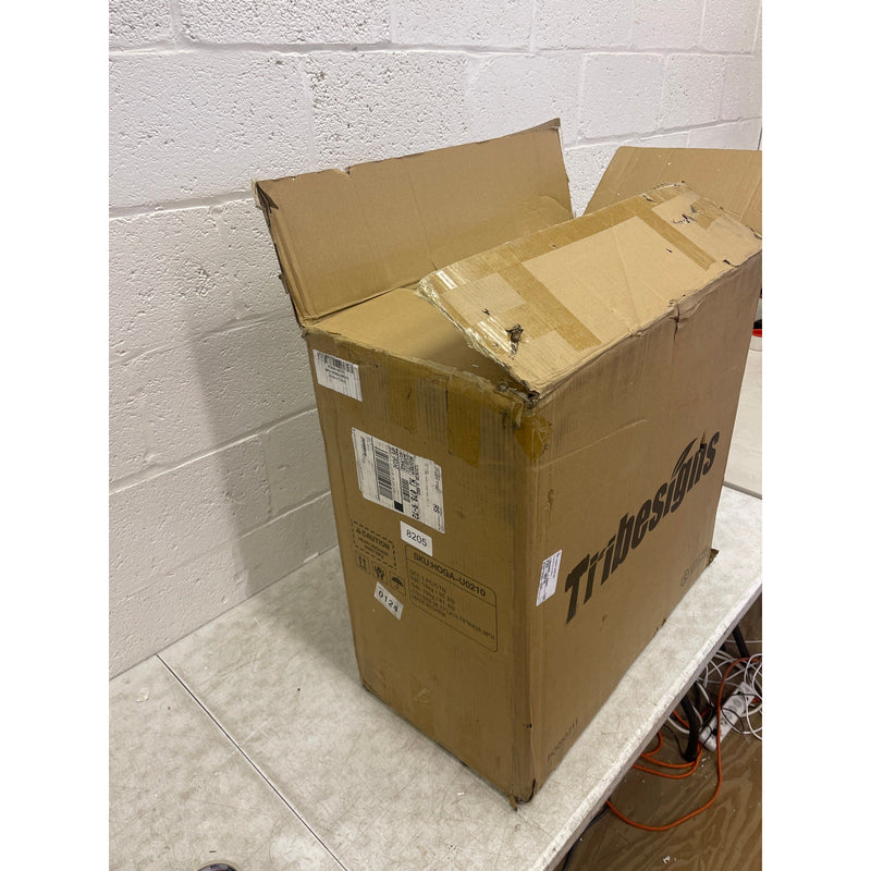 Tribesigns Wood End Table, Narrow Side Table Nightstand 2 Drawers White