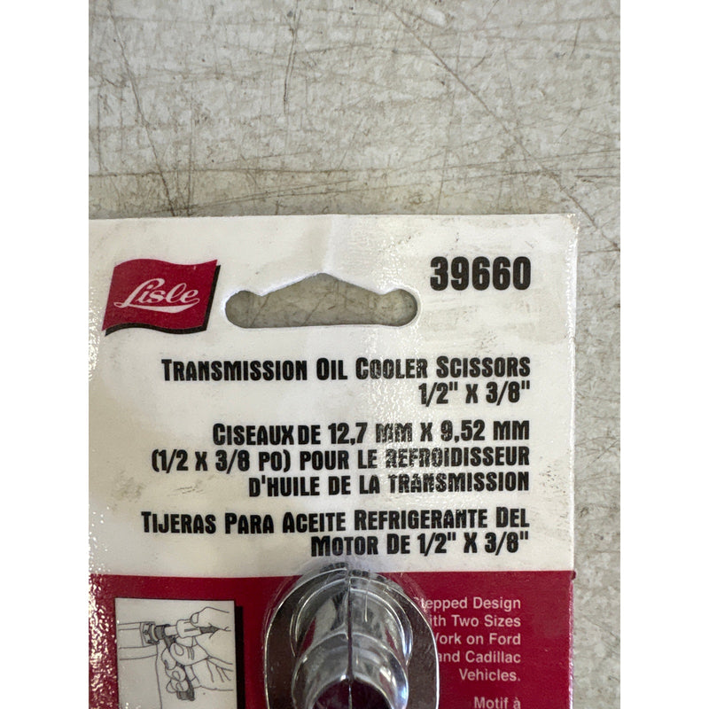 Lisle Transmission Oil Cooler Scissors 3/8" x 1/2" Two Sides, Hand Tools - 39660