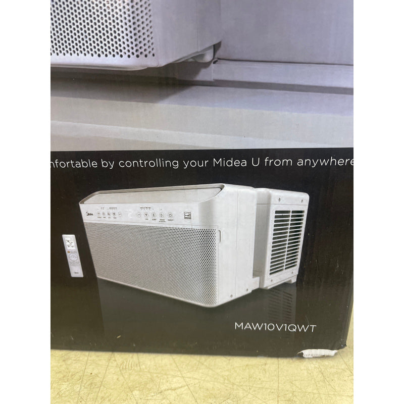 Midea 10,000 BTU Smart Inverter U-Shaped Window Air Conditioner 450 Sq Ft White