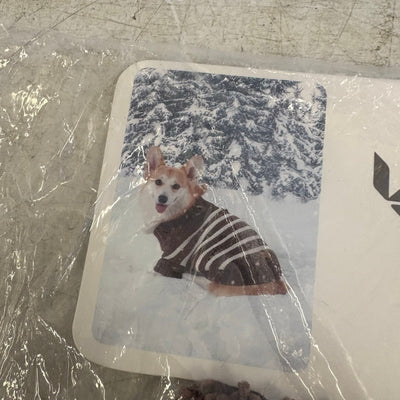 Koolaburra by UGG Pet Gus Striped Dog Sweater- 20-21" Collar, Brown/White - XL