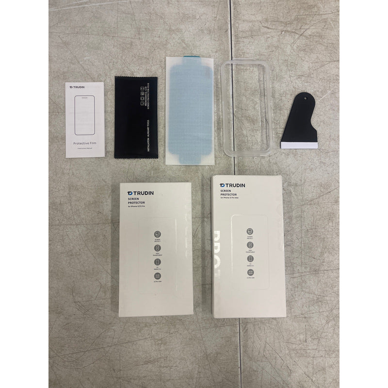 Pallet OF 800+, 2 SIZES Trudin Screen Protector for iPhone 12 / 12 Pro / 12 Pro Max