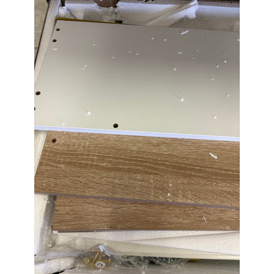 Tribesigns Shoe Cabinet, Shoe Rack w/ 3 Flip Drawers White, Missing Hardware