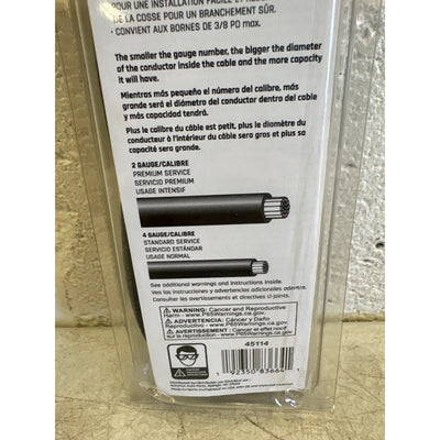 DieHard Battery Cable Side Post 35" Long 4 Gauge For Positive/Negative Terminals