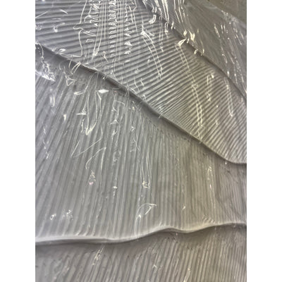 Eonzeum White Textured Wall Art Contemporary Hand Painted Abstract 24x36 inch