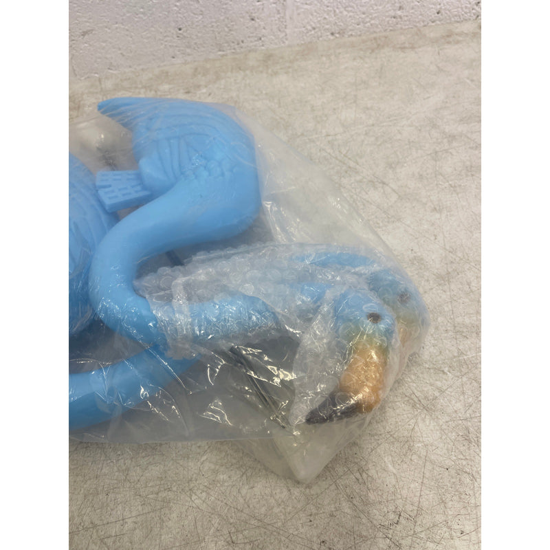 2-Pack Blue Flamingos Yard Decoration Plastic Flamingo Lawn Ornaments Metal Legs