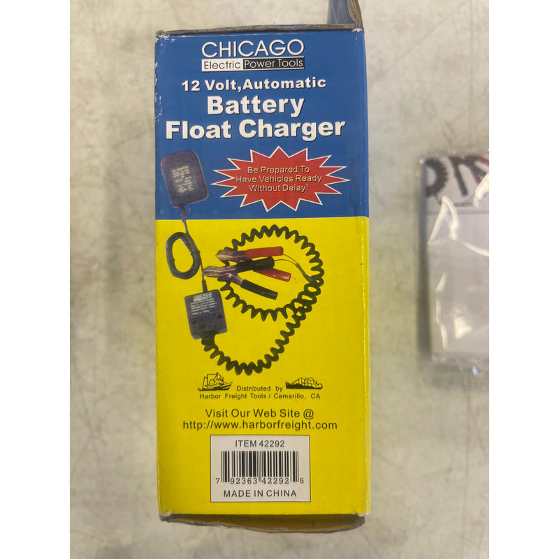 CHICAGO 12 V AUTOMATIC BATTERY FLOAT CHARGER For Flooded or Gel-Cell Batteries