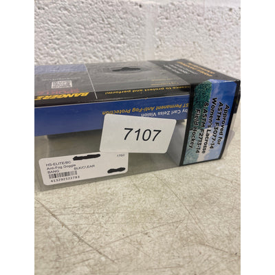 Bangerz Sports Eye Protection HS-Elite PERMANENT AntiFog Black Frame, Clear Lens