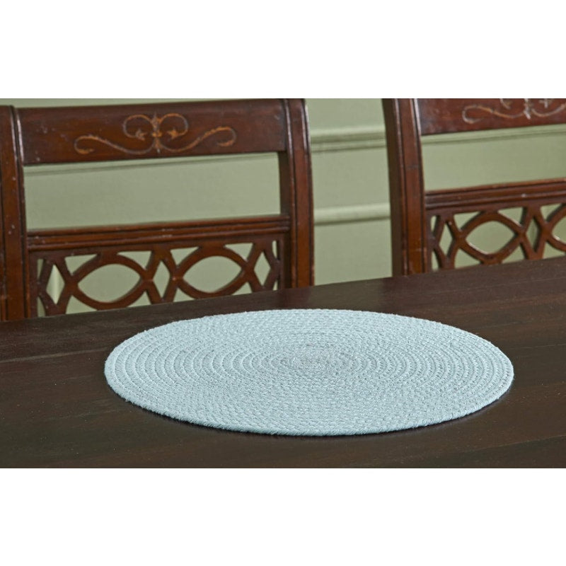 Better Trends set-of-4 Place MatsCotton Heat-Resistant 15" Round Set of 4, Aqua